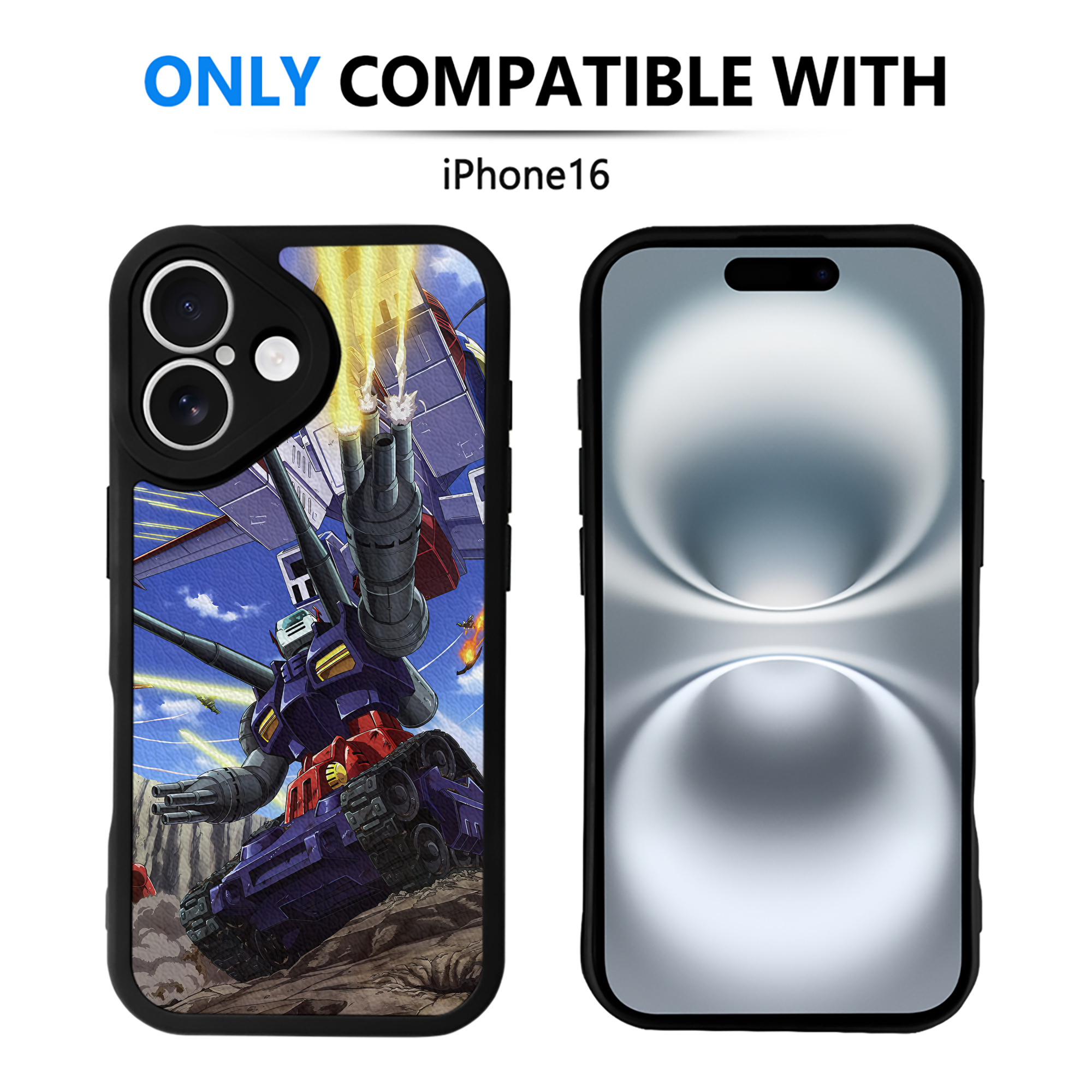 （画像用） 機動戦士ガンダム Mobile Suit Gundam 【iPhone 16シリーズ対応】シリコンスマホケース（レザー調） 材質：シリコン